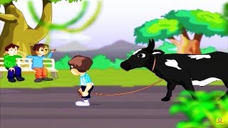 Tintu Mon Comedy  Cow  Tintu Mon Non Stop Comedy Animation Story [upl. by Mohorva791]