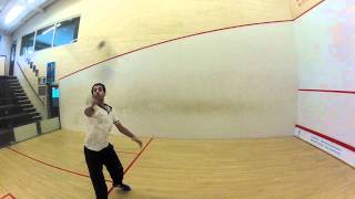 Mohamed El Shorbagy Practising With The New Tecnifibre Carboflex 125 [upl. by Ayaj]