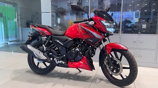 Tvs Apache rtr 160 2v Red Colour 2024 E20 New Model Full Detailed Review In Hindi [upl. by Ientruoc]