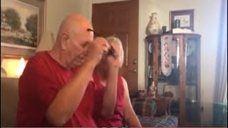 My Grandpa Trying Enchroma Color Blind Glasses for the First Time REACTION SURPRISE TEARS [upl. by Raamaj474]