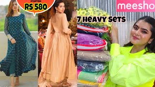 Meesho Anarkali Sets Gowns haul  Meesho Online Shopping  Meesho kurti amp kurta sets Haul  Meesho [upl. by Cocks]