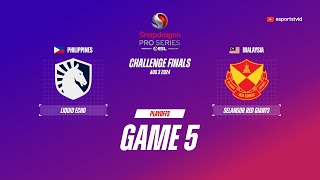 Team Liquid PH vs Selangor Red Giants GAME 5 Snapdragon Pro Series Playoffs  SRG VS TLPH ESPORTSTV [upl. by Artimas859]