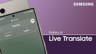 Use Live Translate on Galaxy S24 series to translate a call’s language in realtime  Samsung US [upl. by Annola]