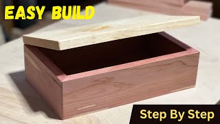 How To Make A Simple Wooden Box [upl. by Nonnaer]