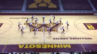 DanceFullOutMN  University of Minnesota Dance Team Pom 2015 [upl. by Klug]