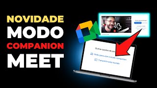 COMO APRESENTAR E ESCREVER NO CHAT EM TELA SEPARADA USANDO MODO COMPANION DO GOOGLE MEET [upl. by Amlev]