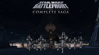 Star Wars Battlefront II The Complete Saga Coruscant Operation Knightfall [upl. by Landmeier]