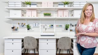 Craft Room Organization Ideas  Before and After Makeover [upl. by Sillihp905]