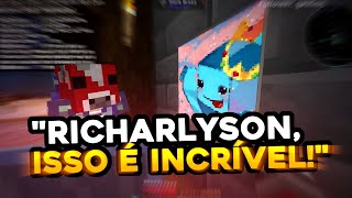 RICHARLYSON DÁ UMA ARTE DE PRESENTE PARA O BADBOYHALO TRADUZIDO  QSMP [upl. by Ailahk]