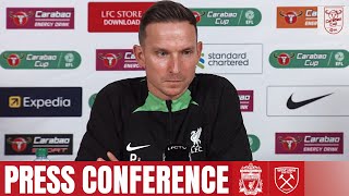 Pep Lijnders Carabao Cup press conference  Liverpool vs West Ham United [upl. by Sacha]