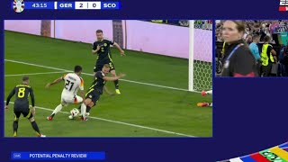 Ryan Porteous Red Card Euro Germany vs Scotland 51 All Goals ResultsExtended Highlights [upl. by Zindman451]