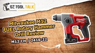 Milwaukee M12 FUEL Rotary Hammer Drill Review  M12 CH  2416 [upl. by Cesare]