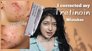 my updated ✨tretinoin✨ skincare routine for antiaging [upl. by Ahsekyt]