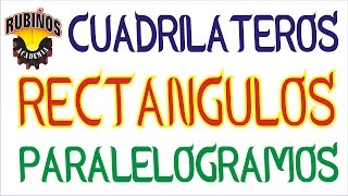 Rectángulos  Ejercicios Resueltos de Geometría RubiñosCuadriláteros  Paralelogramos [upl. by Louth624]