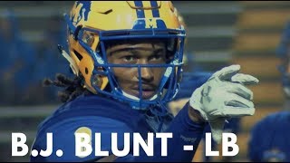 B J Blunt LB McNeese State  2019 NFL Draft Highlights  Draft Diamonds [upl. by Anirok]