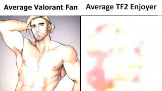 average valorant fan vs average TF2 enjoyer [upl. by Ahgiela]