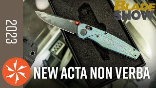 New Acta Non Verba Knives at Blade Show 2023  KnifeCentercom [upl. by Vassili]