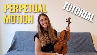 Cómo tocar PERPETUAL MOTION en VIOLÍN  TUTORIAL 9 Suzuki libro uno [upl. by Rosalee486]