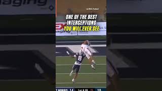 Robert Morris Rob Carter Jr with an UNREAL interception shorts [upl. by Tiersten]