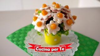 Bouquet di Tramezzini Tutorial  Antipasti creativi [upl. by Morril]