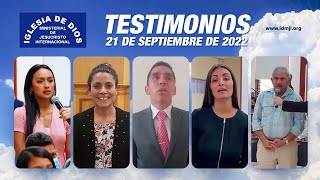 Testimonios 21 de septiembre de 2022  Iglesia de Dios Ministerial de Jesucristo Internacional [upl. by Enasus]