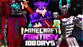 I Survived 100 Days in MODDED FANTASY MINECRAFT [upl. by Lemrahs971]