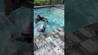 Sister Gets Pushed In The Pool 😂 [upl. by Baugh]