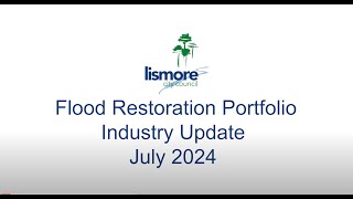 Flood Restoration Portfolio – Industry Update – July 2024 [upl. by Inobe]