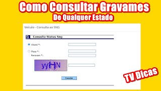 Como Consultar Gravames de Qualquer Estado [upl. by Ardine]