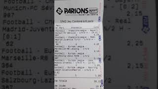 Tickets gagnants parions sport 20€ mise gagne 1050€ 2021 [upl. by Clayberg493]