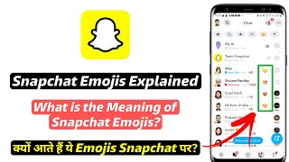 What is the Meaning of Snapchat Emojis  Snapchat par emoji ka kya matlab hai  Snap Emoji Explained [upl. by Hanah562]