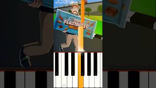 MrBeast Running With Bigger And Bigger TheToonTubers  EASY Piano Tutorial [upl. by Amis]