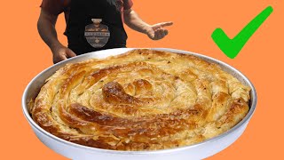 Reteta de Börek turcesc BUREK 💪 PLACINTA DOBROGEANA [upl. by Kcyred]