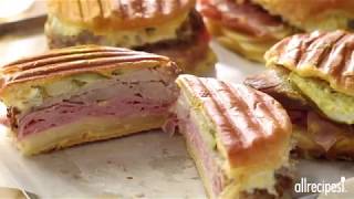 How to Make Classic Cuban Midnight Medianoche Sandwiches  Sandwich Recipes  Allrecipescom [upl. by Ileek469]