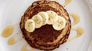 Hotcakes de plátano con avena  Cocina de addy [upl. by Aicened730]