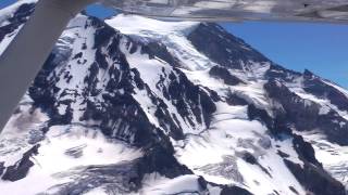 Aerial Tour of Mt Rainier [upl. by Ahsirtal]