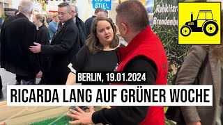 19012024 Berlin Ricarda Lang auf Grüner Woche [upl. by Bithia7]