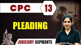 CPC 13  Pleading  Major Law  Judiciary Exam Preparation [upl. by Catt]