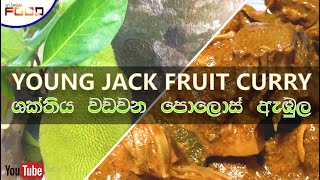 Polos  Young Jack Fruit Curry  රසට ගුනට පොලොස් ඇඹුල  Sri Lankan Food [upl. by Kwarteng744]