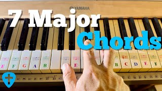 Learn All 7 Major Piano Chords in 2 Minutes [upl. by Nade549]