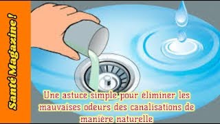 Une astuce simple pour éliminer les mauvaises odeurs des canalisations de manière naturelle [upl. by Garihc]