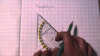 Wiskunde loodlijnen in een driehoek tekenen [upl. by Marietta]