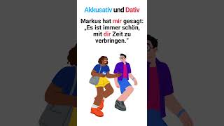 Personalpronomen im Akkusativ und Dativ im Alltag 🇩🇪 Shorts [upl. by Buzz91]