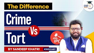 Crime Vs Tort  Difference  IPC I StudyIQ Judiciary [upl. by Molini954]