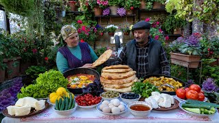 Countryside Morning ☀️ Delicious Village Breakfast 🍳 [upl. by Esiled]