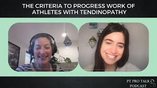 The criteria to progress work of athletes with tendinopathy with Ebonie Rio [upl. by Selby]