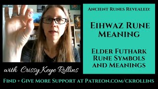 Eihwaz Rune Meaning Elder Futhark Runes  Ancient Runes Revealed  Safety Rune Symbol Meaning [upl. by Guntar]