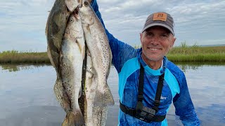 Specks STORM These Bayous on Way Into Marsh Catch amp Cook [upl. by Donatelli]