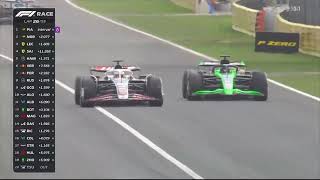 Kevin Magnussen overtake on Valtteri Bottas Italian GP 2024 [upl. by Efal]