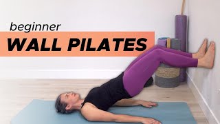 Beginner Wall Pilates  20 min athome Workout [upl. by Cutcliffe]